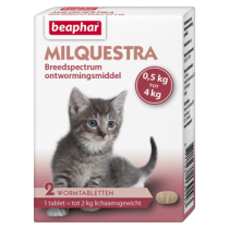 Beaphar milquestra kitten/kat 2 tabletten
